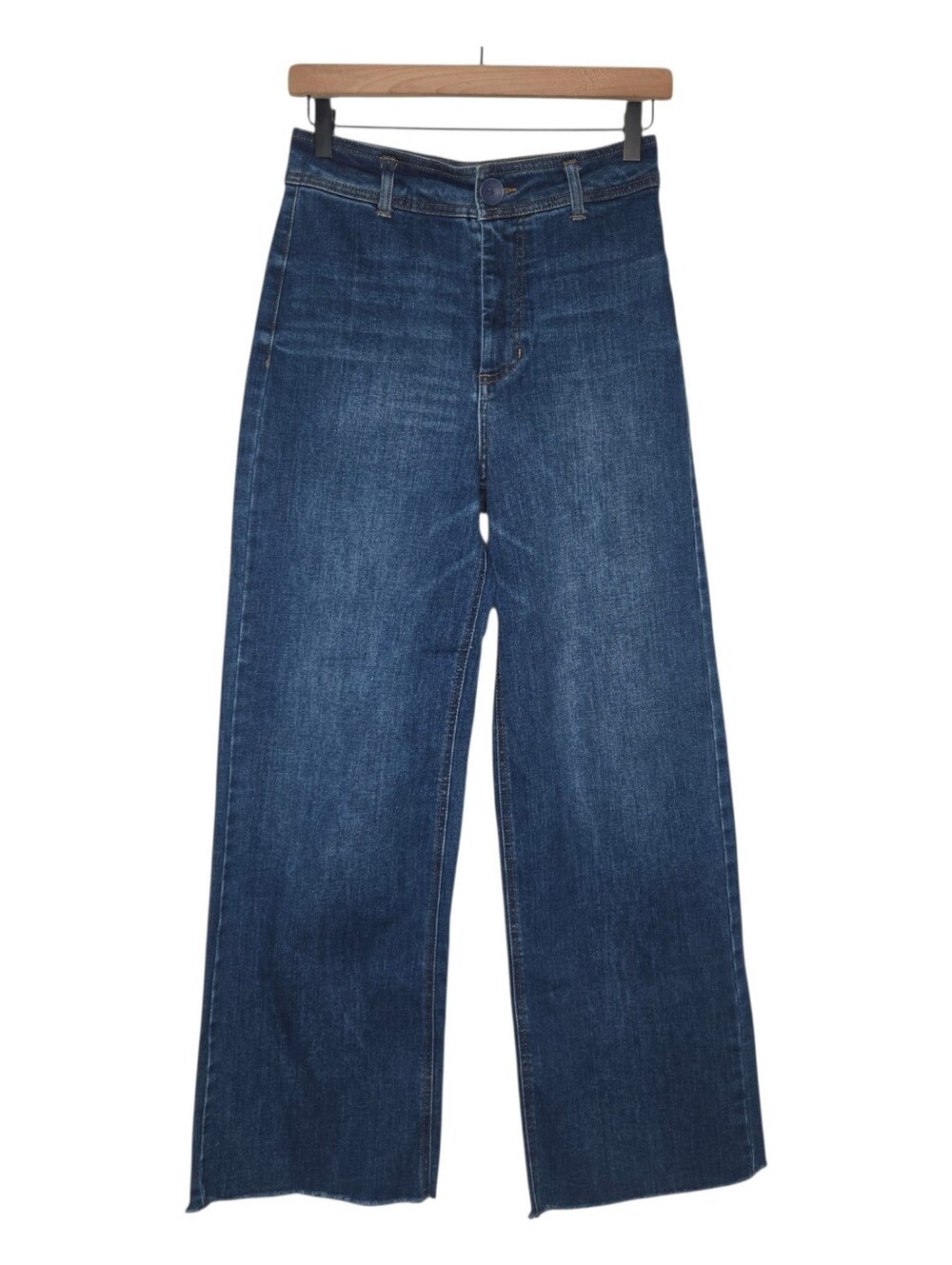 OAT New York Womens High Rise Wide Leg Denim Jeans Size 4